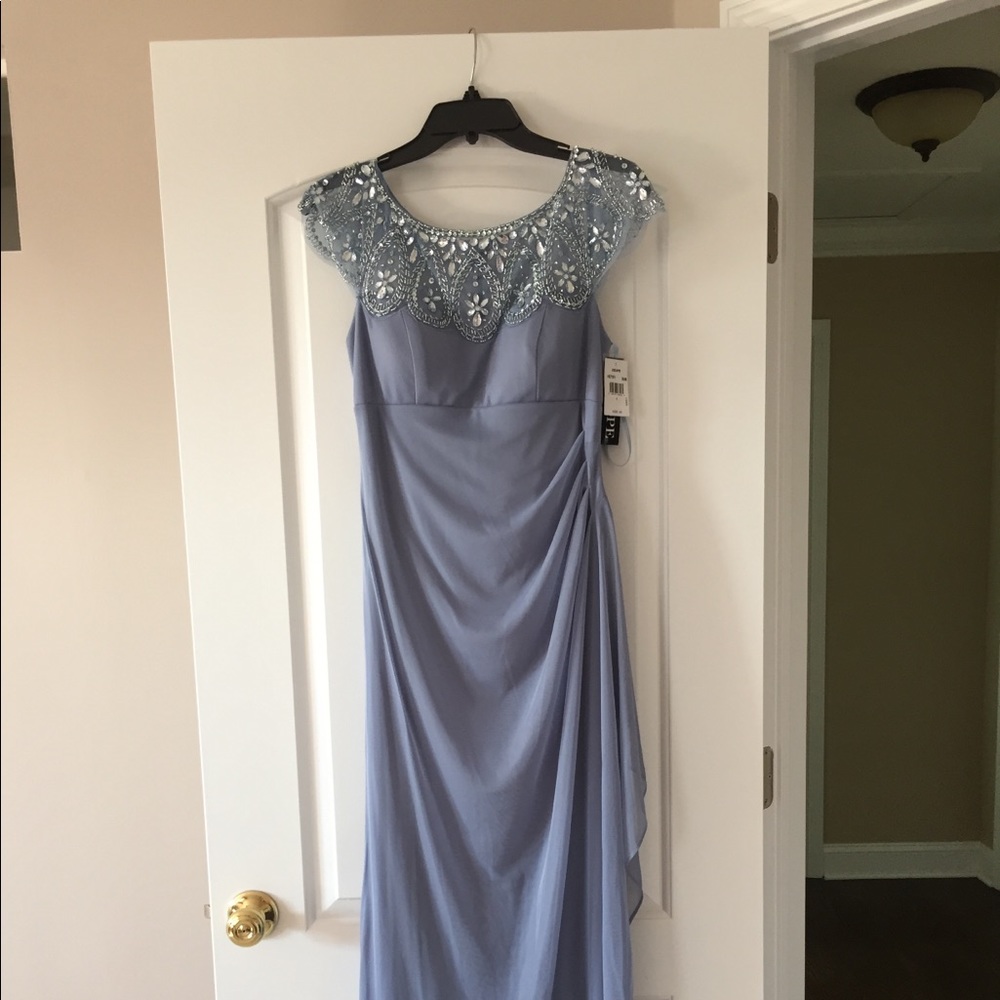 Xscape size 6 beaded neckline gown.